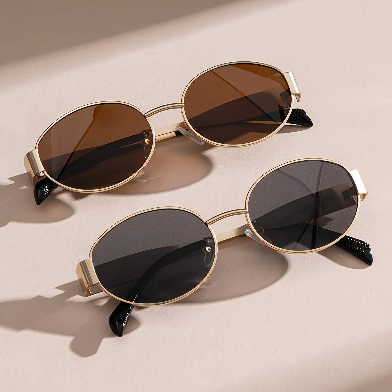 GLAM – Edelstahl-Ovalbrille mit Polarizer