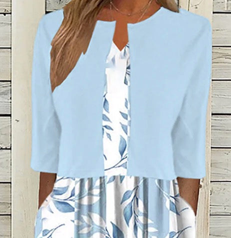 Greer - Midikleid mit floralem Druck und passender Jacke