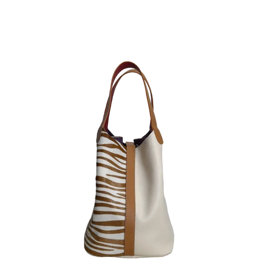 Damentasche Eva Zebra-Leder x Talk