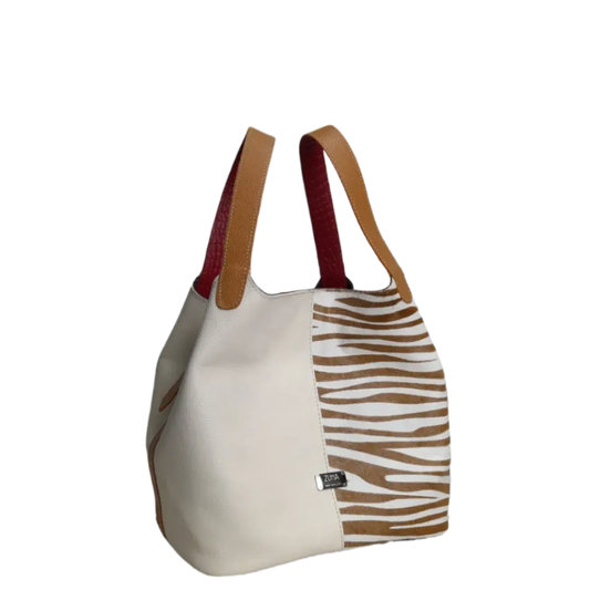 Damentasche Eva Zebra-Leder x Talk