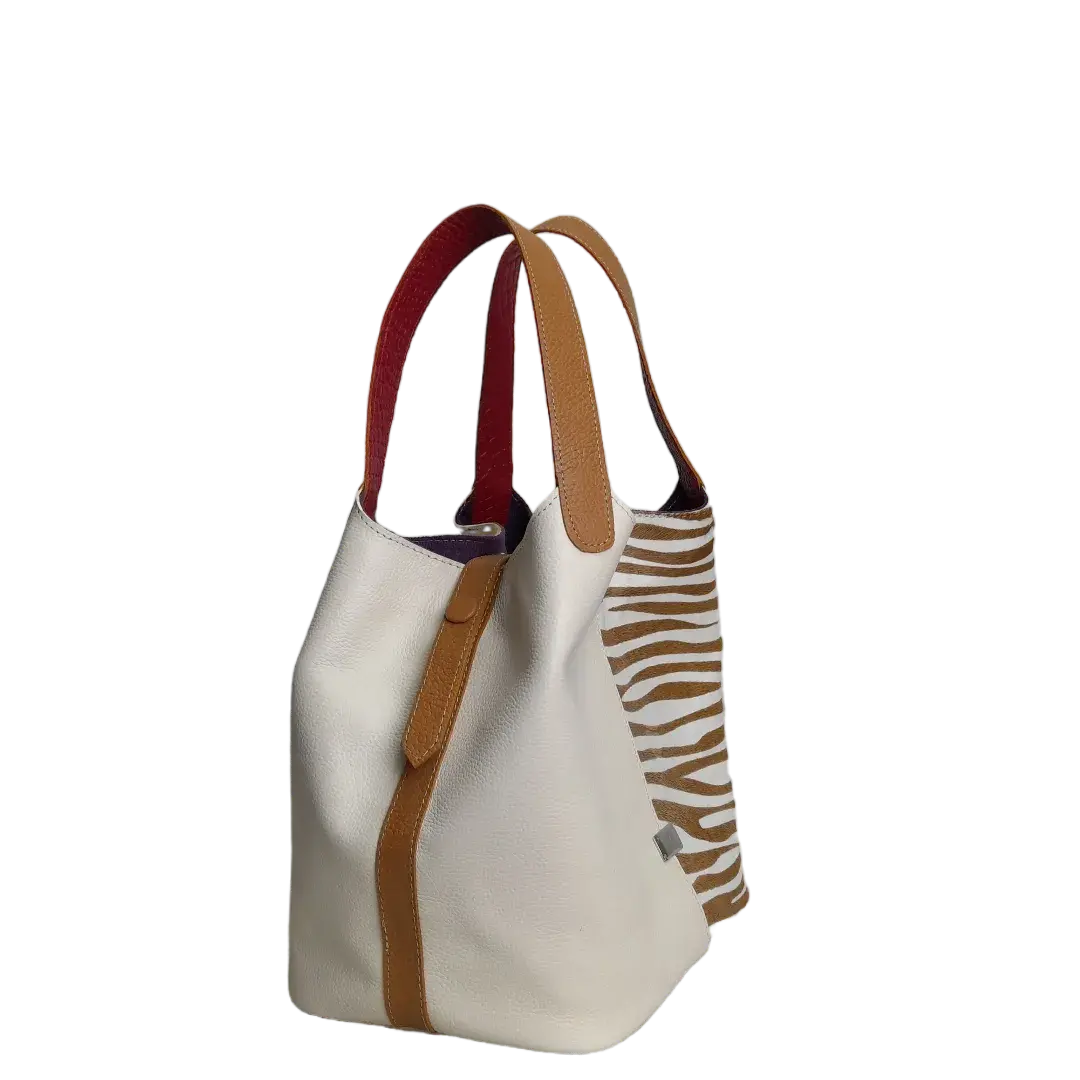Damentasche Eva Zebra-Leder x Talk