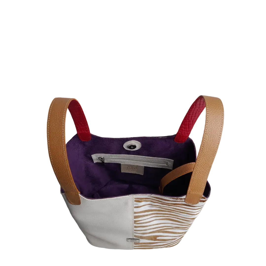 Damentasche Eva Zebra-Leder x Talk