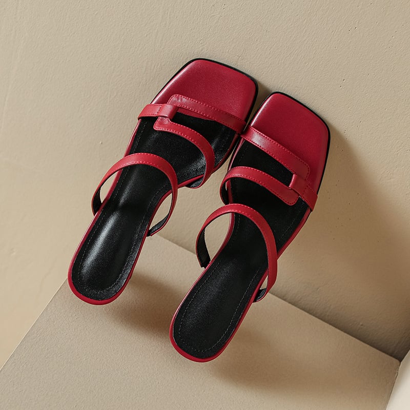 Solenza™| Carly Elegante Slide Sandalen