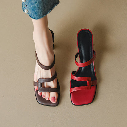 Solenza™| Carly Elegante Slide Sandalen