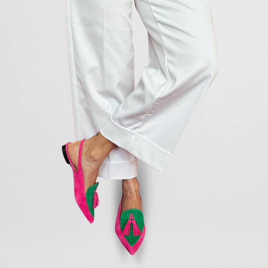 Layla | Farbenfrohe Spitz-Loafer