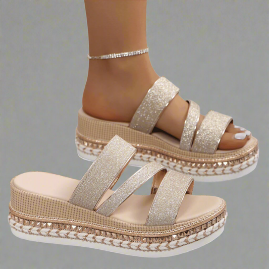Helga | Bequeme Wedge-Sandalen aus Premium-Material