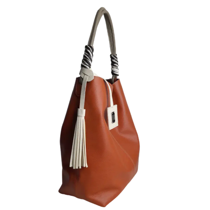 Leah Ginger Damen Lederhandtasche