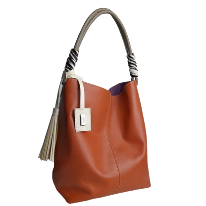 Leah Ginger Damen Lederhandtasche