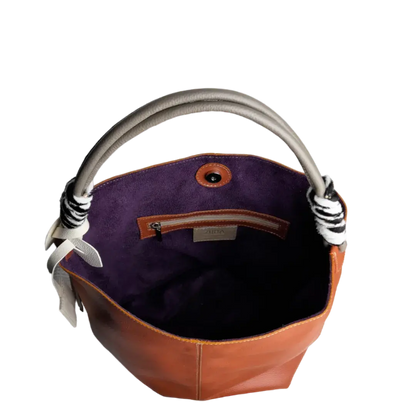 Leah Ginger Damen Lederhandtasche