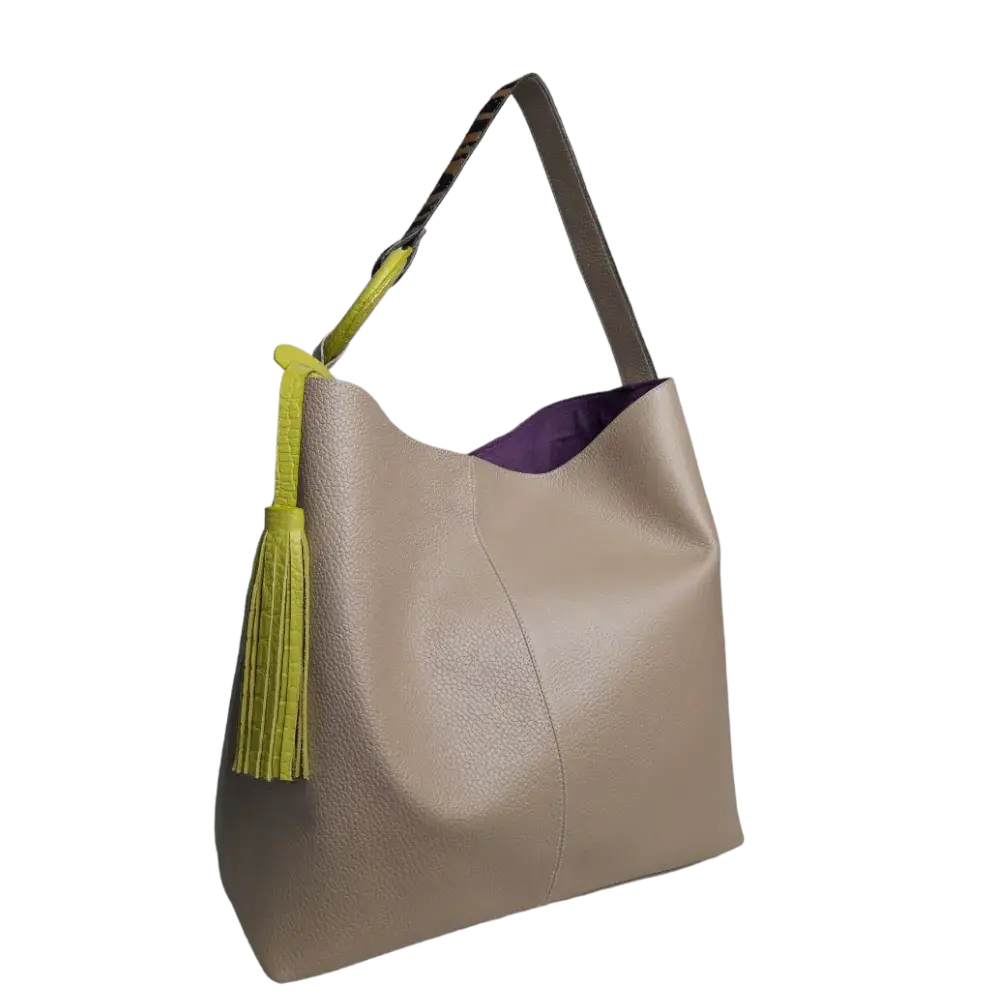 Nora Taupe Damenledertasche