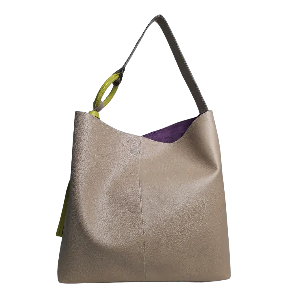 Nora Taupe Damenledertasche