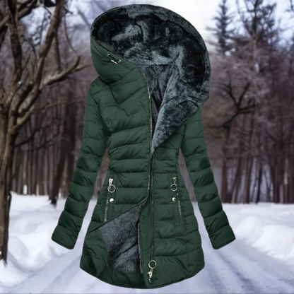 Gina | Daunenjacke mit Futter aus Fell