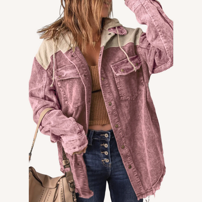 Nelli | Retro Kapuzenstrickjacke