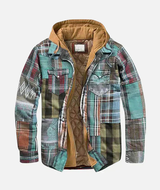 Alain – Patchwork-Karo-Jacke