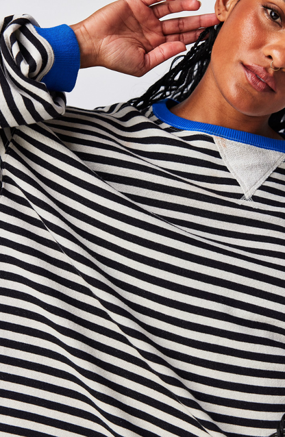 Manie - Gestreifter Oversized-Pullover