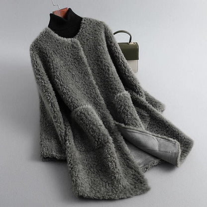 Minette™ | Eleganter Teddy-Mantel aus Kunstfell