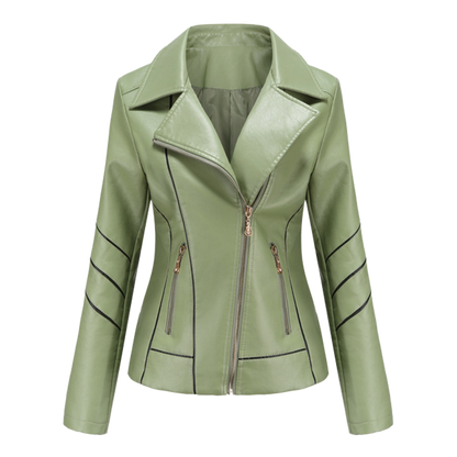 HANNIE - Stilvolle Leder Sommerjacke