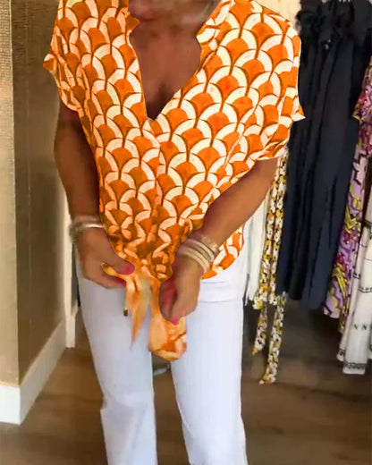 SOLVEIG I STYLISCHE BEDRUCKTE BLUSE