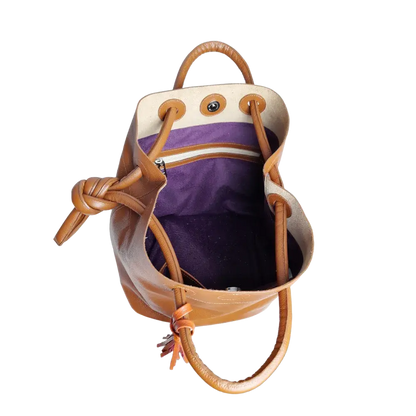 Brigitte Miel Damen-Lederhandtasche