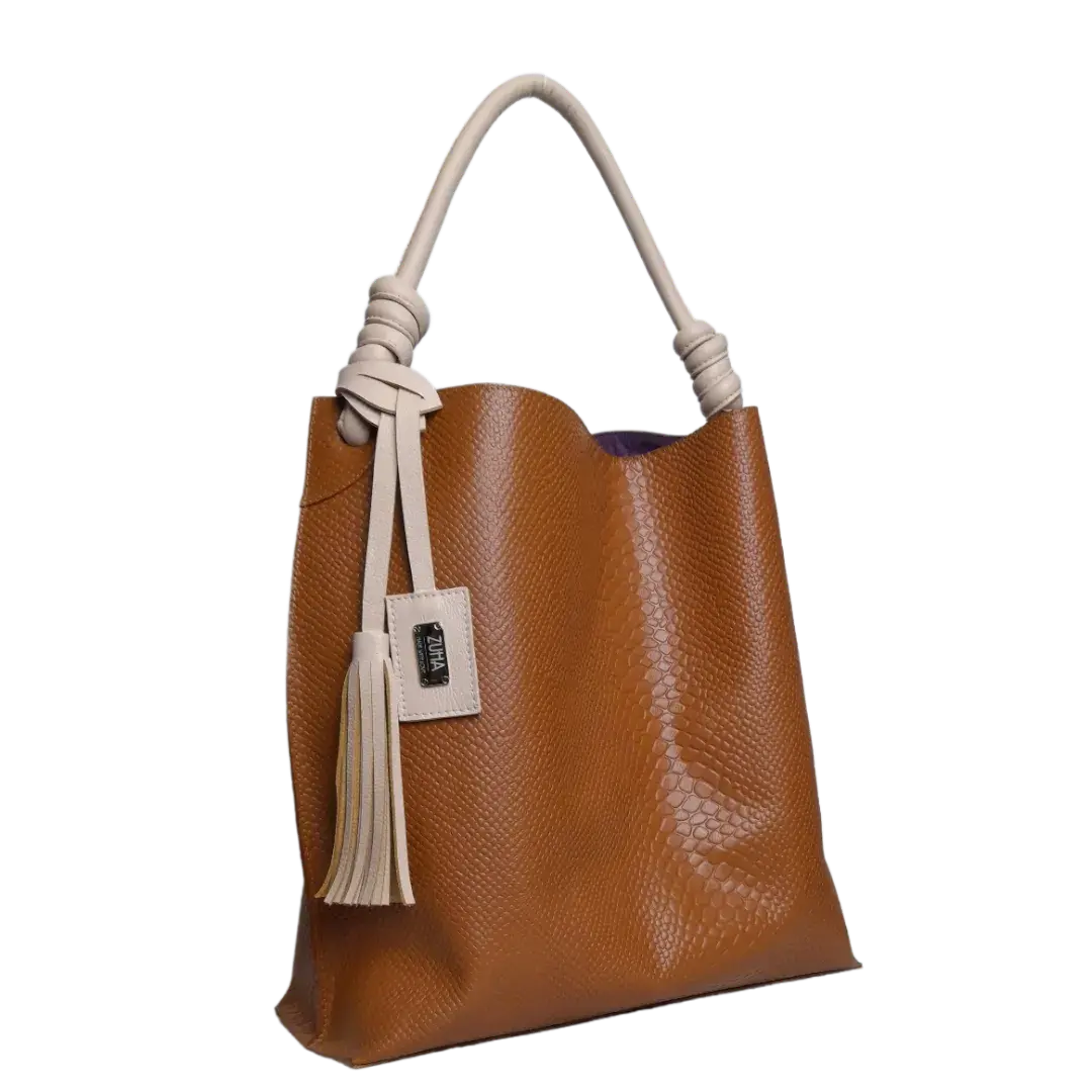 Fernanda Anaconda Honey Damen Lederhandtasche