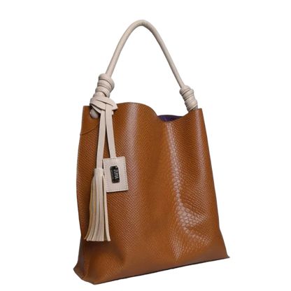Fernanda Anaconda Honey Damen Lederhandtasche