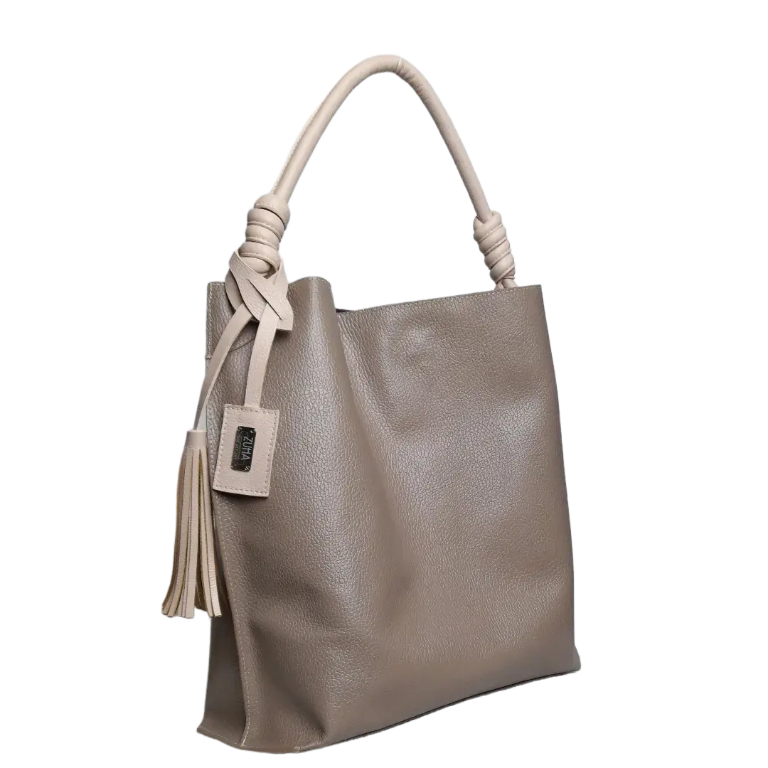 Fernanda Taupe Damenledertasche