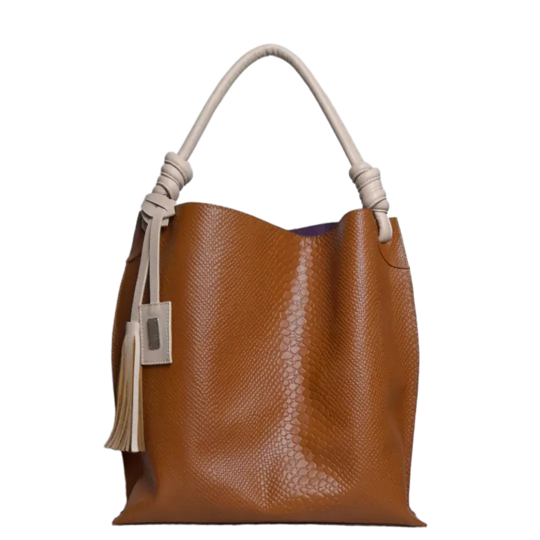 Fernanda Anaconda Honey Damen Lederhandtasche