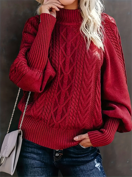 Tinsley – Langer, Lässiger Strickpullover Mit Langarm