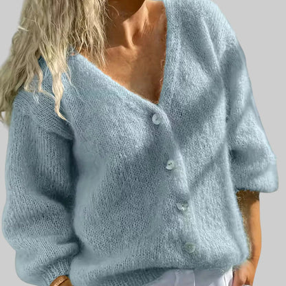 KALINA | STRICKPULLOVER MIT LANGEN ÄRMELN UND KNÖPFEN