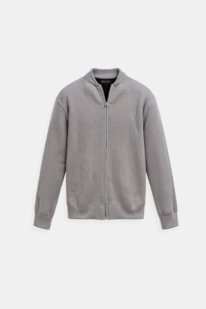 Luxuriöse Feinstrick-Cardigan mit Rundhalsausschnitt