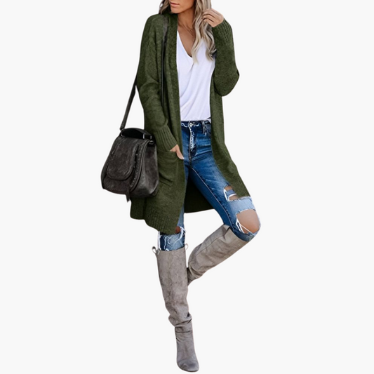 Holly | Lässiger Strick-Cardigan mit Taschen