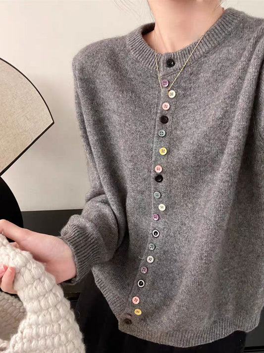 AALIYAH™ | Eleganter Strickcardigan mit Knopfleiste