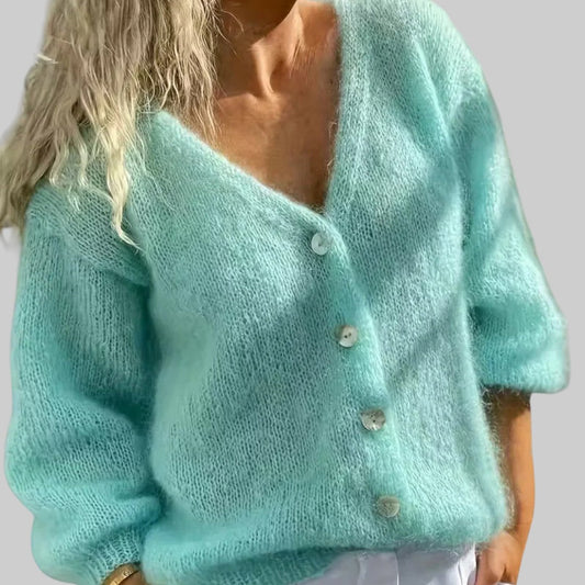 KALINA | STRICKPULLOVER MIT LANGEN ÄRMELN UND KNÖPFEN