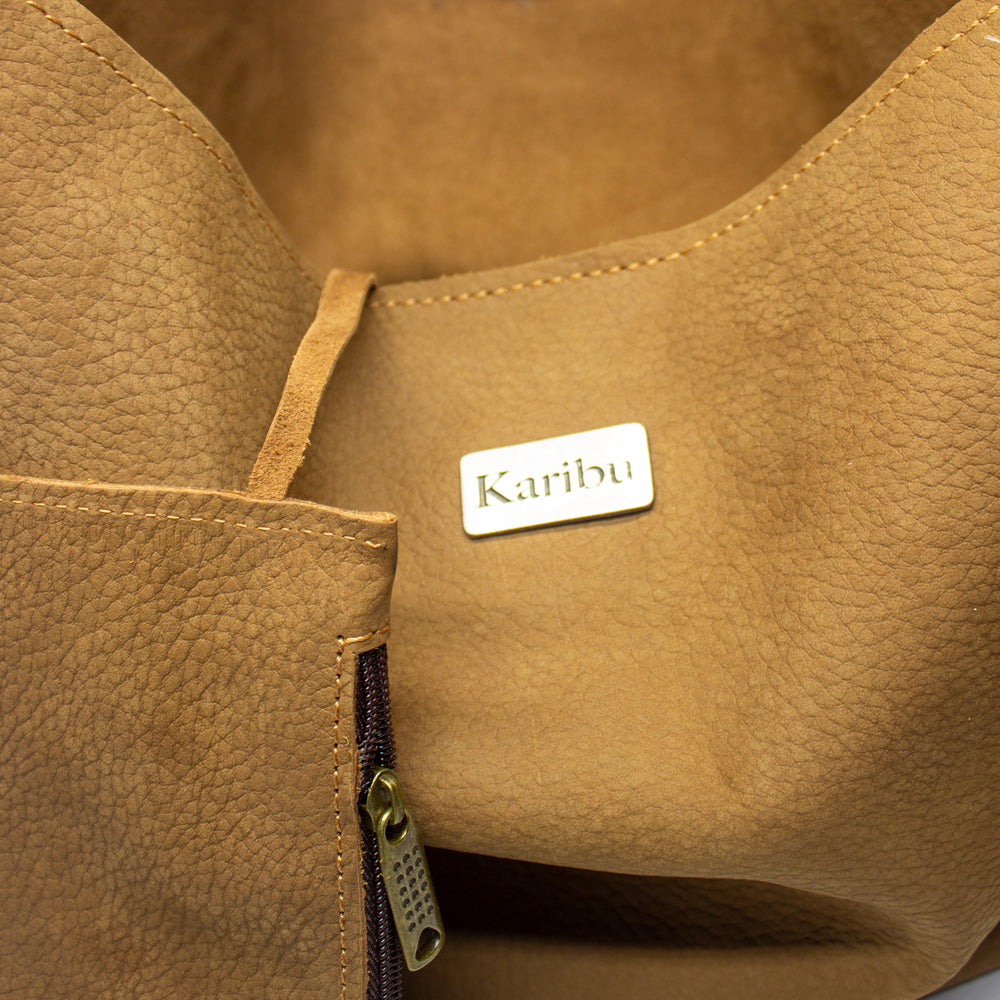 Dominique Café Wildleder Geldbörse