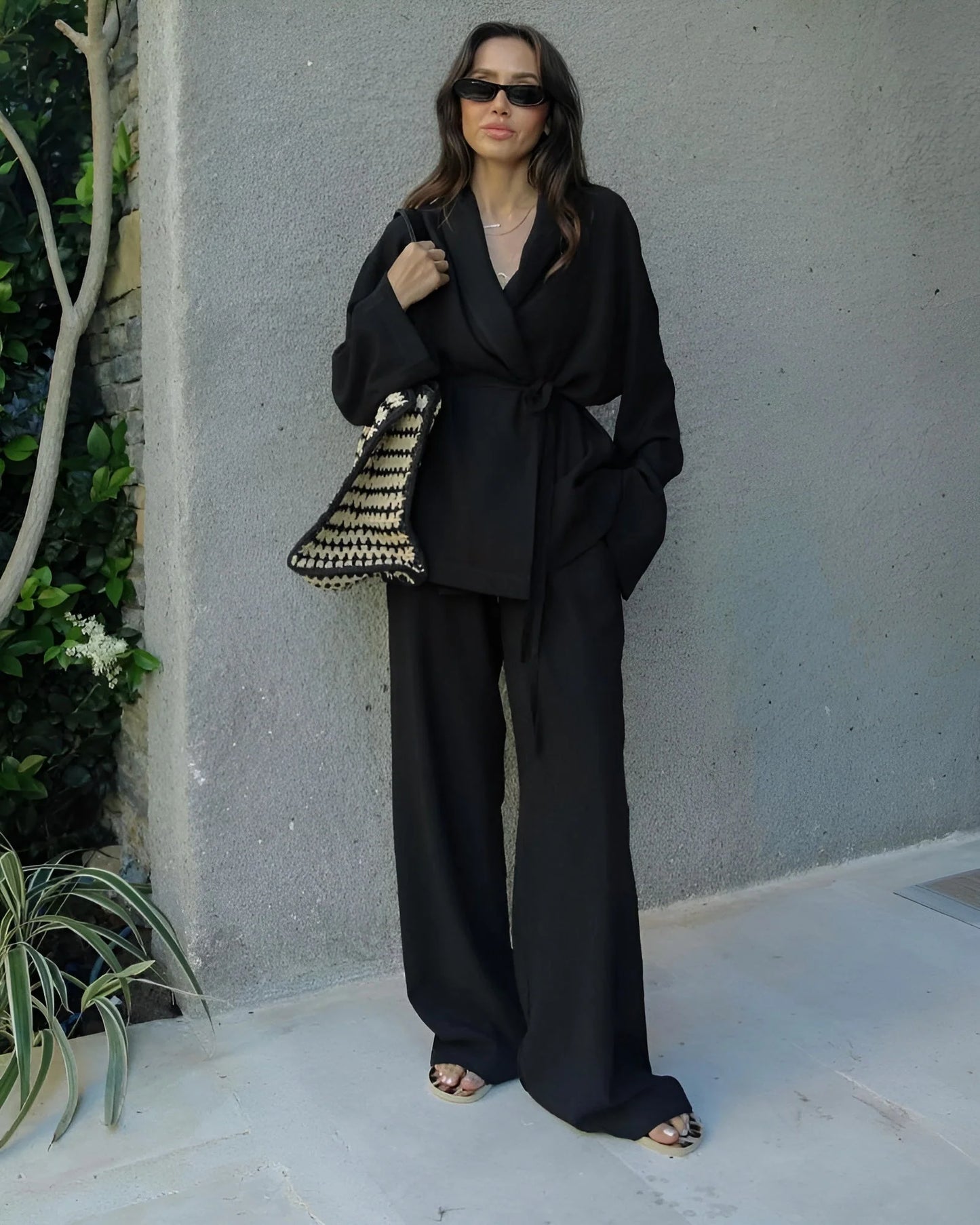 THARAH | Casual V-Neck Set