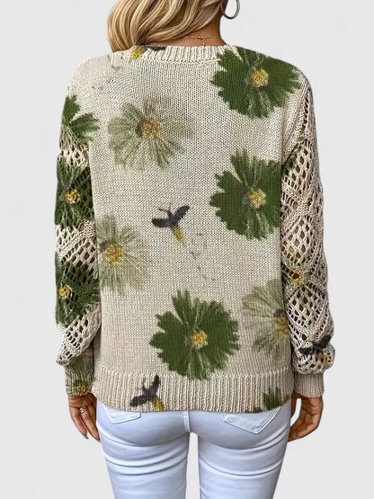 Aurelia – Eleganter Floral-Pullover