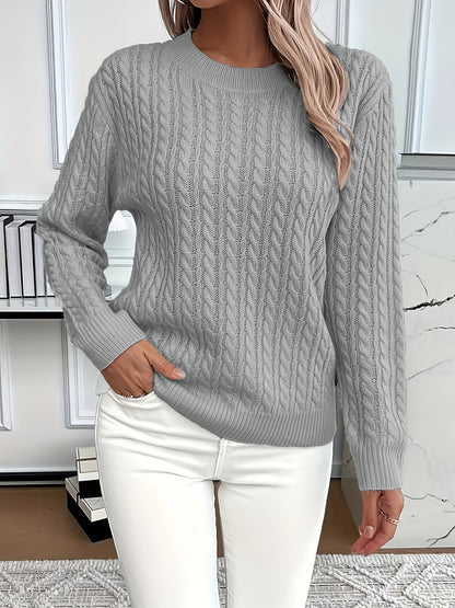 Bernila | Damen Kabelstrickpullover