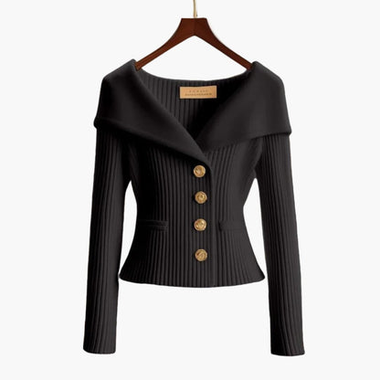 KIM™ - Gerippter Cardigan mit Knopfleiste