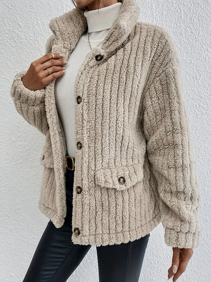 NOVA™ | Wendbarer Samt-Cardigan mit Knopfleiste