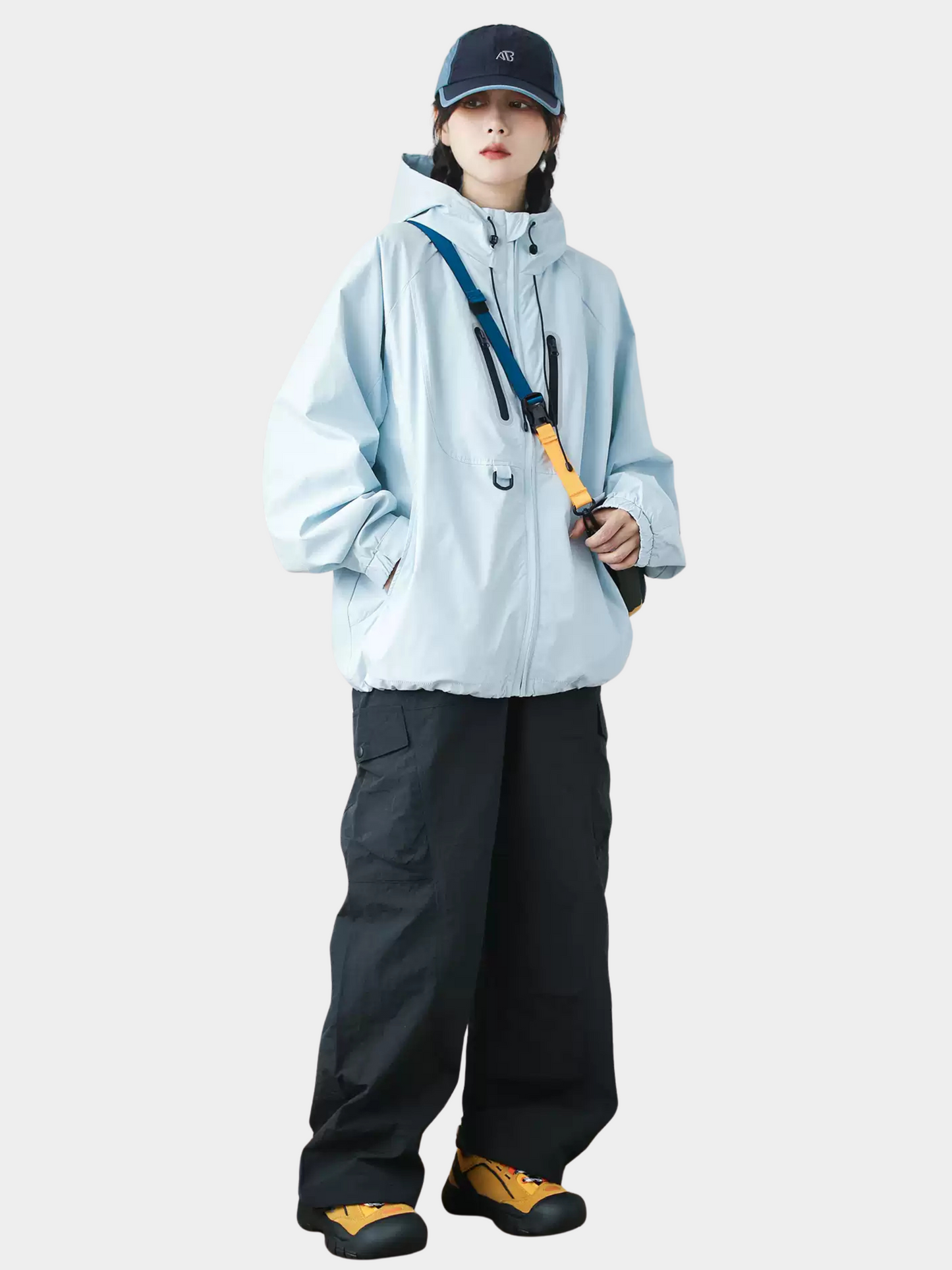 EchoCore – Locker geschnittene Technische Shelljacke mit Kapuze