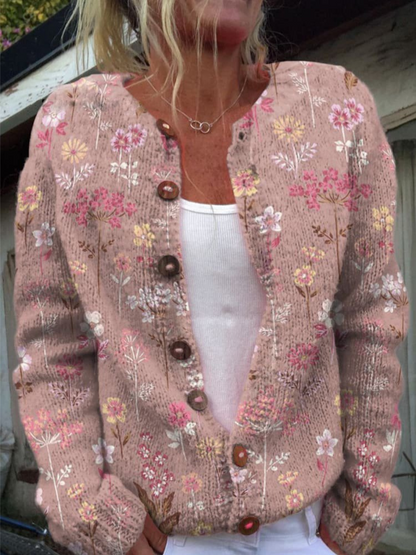 Alda - Cardigan mit Blumenmuster