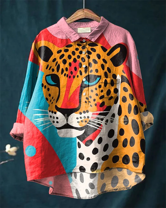 Simba | Leopard Kunst Shirt