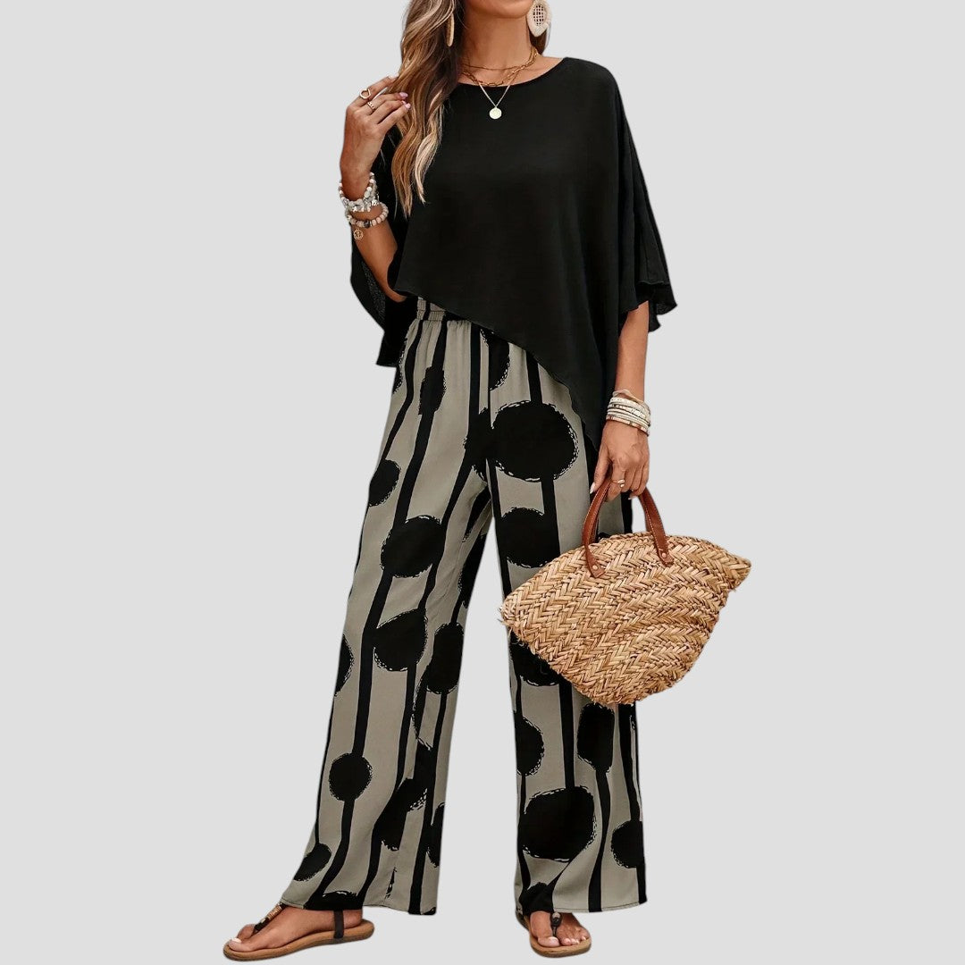 ELISKA | DAMENSET MIT ASYMMETRISCHEM TOP