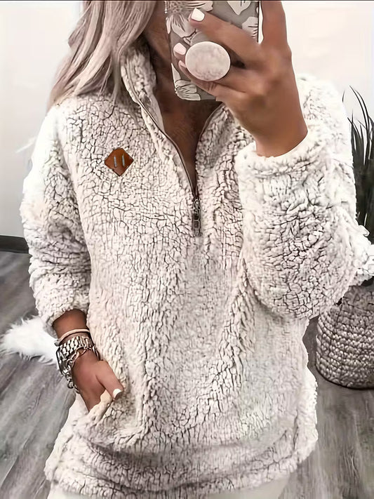 Humera™ | Eleganter Reißverschluss-Pullover+