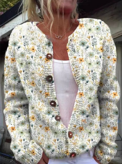 Alda - Cardigan mit Blumenmuster