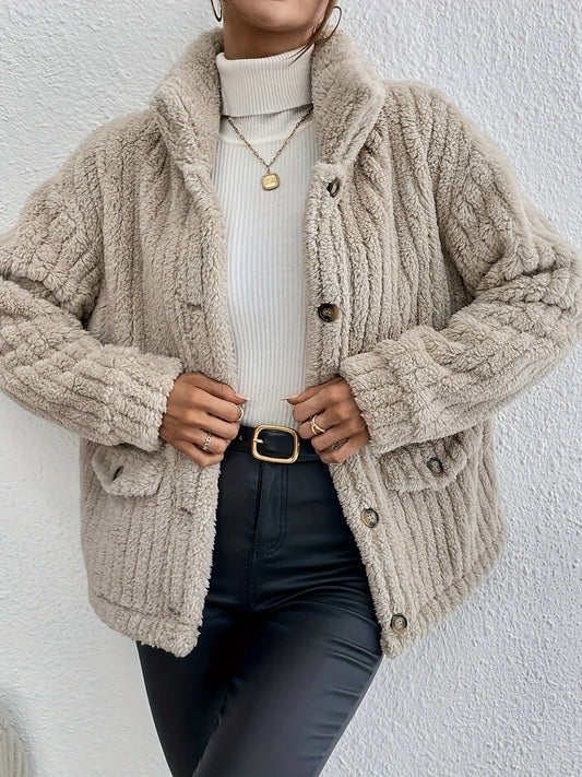 NOVA™ | Wendbarer Samt-Cardigan mit Knopfleiste
