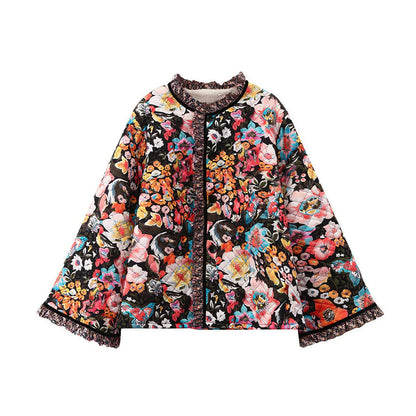 Lala | Jacke im Vintage-Bloom-Stil