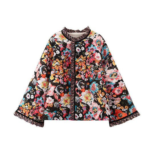 Lala | Jacke im Vintage-Bloom-Stil