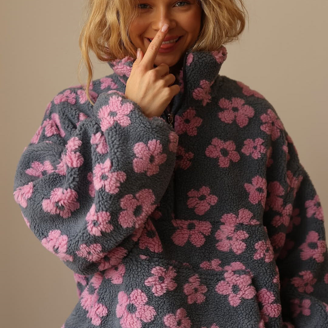 Célaine™ - Floraler Pullover mit elegantem Design