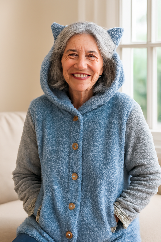 Olivia | Gemütlicher Kapuzenpullover mit Katzenohren – Eleganter Komfort für Herbst & Winter